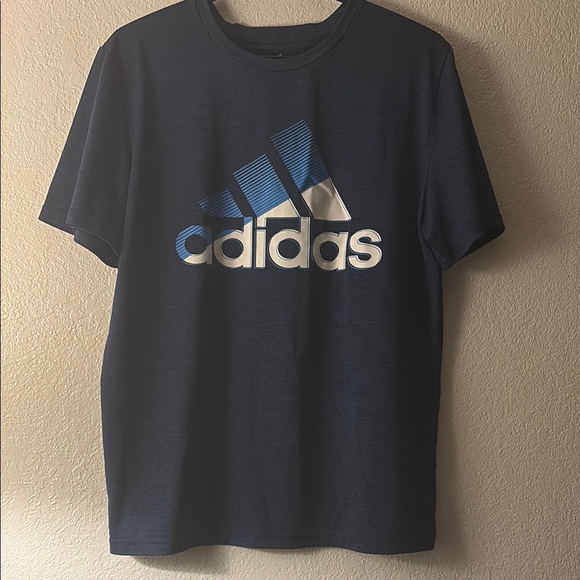 Adidas Men's Navy Blue T-Shirt - Picture 4 of 5
